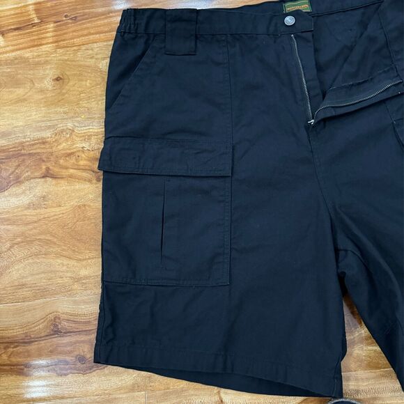 BOULDER CREEK Men's Black Side Elastic Ripstop Cargo knee Shorts Size 46 BIG NEW - Picture 4 of 16